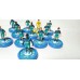 Subbuteo Andrew Table Soccer Tottenham away kit 2018-19 on RSB Professional Bases bases